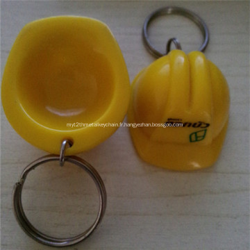 Porte-clés en plastique promotion casque